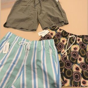 Stylish Men's Patterned and Striped swim Shorts